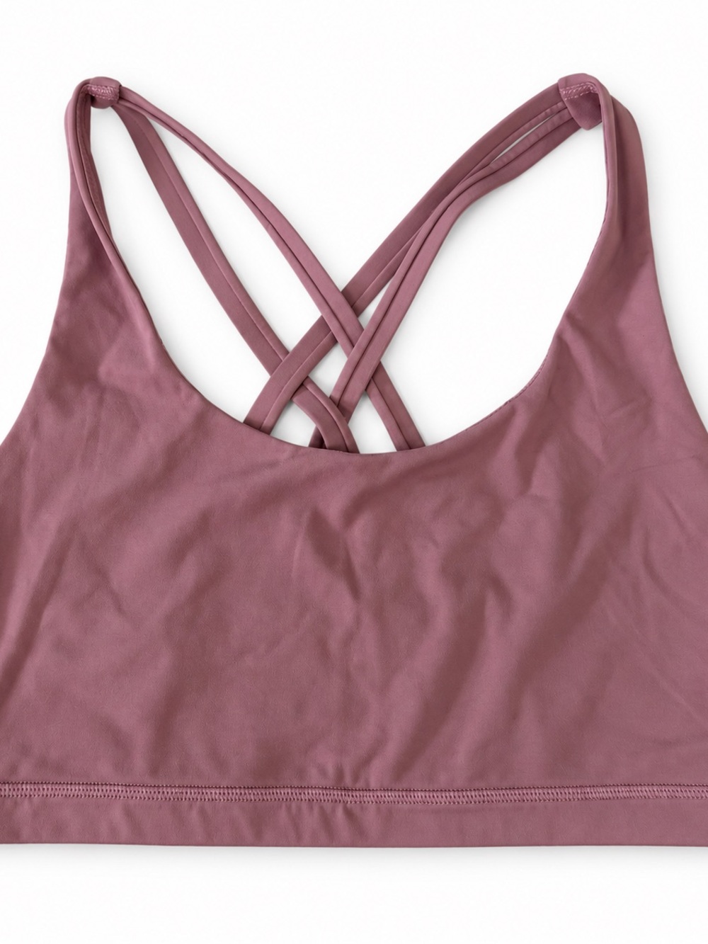 Lululemon Body Con Bra Deep Rouge Mesh Crossback Size 6 Estimated